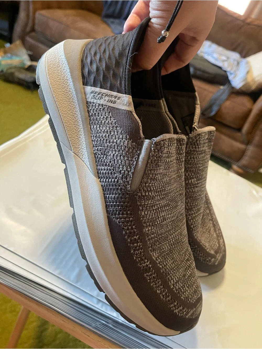 Skechers  Men’s Slip-Ins Neville Slip On  Sneaker Size 10  Gray